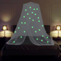 Bed Canopy Glowing Stars Lightweight Dome Dreamy Mosquito Net for Children Infants For All Cots Home Single Beds Double Beds