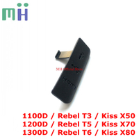 คัดลอกสำหรับ Canon 1100D 1200D 1300D EOS REBEL T3 T5จูบ X50 X70 X80 HDMI เข้ากันได้ MIC หมวกอินเตอร์เฟซปก USB ยางฝาประตู