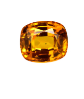 Natural Ceylon Orange Sapphire 9.95 Ct Cuhsion Cut Loose Gemstone