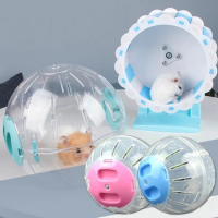 Mini Plastic Funny Hamster Running Toy Silent Rotatory Jogging Wheel Chinchilla Pet Gerbil Exercise Sport Ball for Small Animals