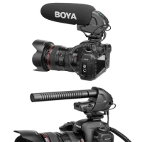 BOYA BY-BM3030 On-Camera Microphone 3.5mm Super-Cardioid Video Mic for Canon Nikon Sony SLR Cameras Video Audio Recorder