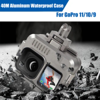 Waterproof Case For GoPro Hero 11 Aluminum Underwater 40M Dive Protective Cover For GoPro 11/10/9 Action Camera Accessories