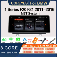 COREYES 10.25 Inch Android 12 Car Radio Multimedia For BMW 1 2 Series F20 F21 2011-2016 NBT GPS Screen Player Carplay Head Unit