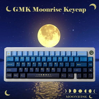 GMK月升鍵帽，PBT 134鍵鍵帽 cherry 櫻桃輪廓熱升華個性化GMK Moonrise  機械鍵盤鍵帽