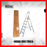 MOLLAR Tangga ALUMUNIUM 6S 6 Step - Tangga Lipat Rumah Aluminium Household Ladder