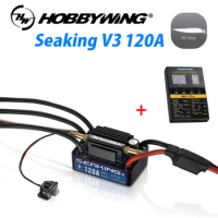Hobbywing SeaKing V3 120A Brushless ESC RC Motor ESC 6V/1A/2A/5A BEC Untuk RC Boat Electronic Speed Controller