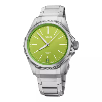 Oris Jam Tangan Pria Oris Pro Pilot X Kermit Edition 01-400-7778-7157-set Automatic Green Dial Titan