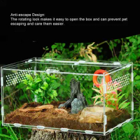New Acrylic Terrarium Spider Breeding Box Reptile Feeding Box For Climbing Pet Terrarium Snake Spider Lizard Scorpion Centipede