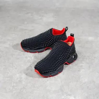 Sepatu CHRISTIAN LOUBOUTIN SPIKE SOCK NEOPRENE BLACK SNEAKER 100% ORIGINAL 41