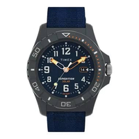 Jam Tangan Pria Timex Expedition North TW2V40300 Freedive Ocean Blue Dial Blue Recycled Fabric Strap