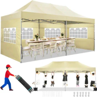 Outdoors Tents, 10x20 Heavy Duty Pop Up Canopy Tent, Waterproof Outdoor Party Tent Canopy, Outdoor Garden Tent