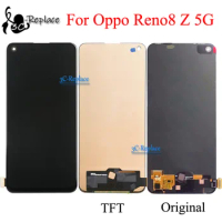 Amoled / TFT Black 6.43 Inch For Oppo Reno8 Z 5G Reno 8Z LCD Display Touch Screen Digitizer Panel Assembly Replacement