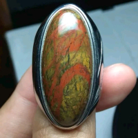 Natural Badar Besi Kebumen 0023 bukan pirus bacan pancawarna giok Perhiasan Titanium