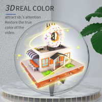 224led Wifi 3d Fan Hologram Projector Advertising Display Hologram Imaging Lamp 3d Display Advertising Logo Light Decoration