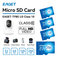 EAGET เมมโมรี่การ์ด Micro SD Card Class 10 Memory Card 32GB 64GB 128GB 256GB 100MB/S กล้อง/ โทรศัพท์