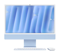 【APPLE 授權經銷商】2024 iMac 24吋 M4晶片 10核心CPU與10核心GPU 24G/512G SSD/巧控滑鼠/Touch ID巧控鍵盤_限新北中和取貨#銀色-銀色