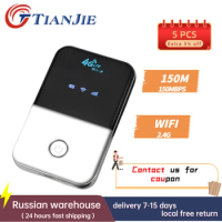 TIANJIE Wireless Wi-fi Router Portable Mini 3G 4G Unlocked LTE Mifi Pocket Wifi Sim Card Unlimited Internet Mobile Wi Fi Hotspot