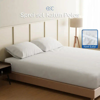 Diskon Sprei dan Bedcover Set Katun Putih Polos Hotel size 120x200 160x200 180x200 200x200 / sprei p