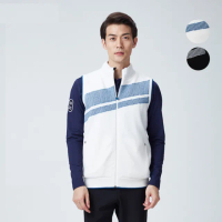 【HONMA 本間高爾夫】男款羊毛保暖背心 日本高爾夫專業品牌(S~XXL 白色、黑色任選HMFQ323R503)