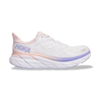 ￼Hoka Clifton 8 Women's White Purple Original 100% Running Casual
