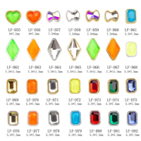10pcs/lot Candy Color ab Crystal Alloy Nail Strass Ongle Nail Art Glow in the Dark Flatback Nail Designs Decoration Ornaments#23