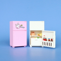 迷你小冰箱模型ob11娃娃屋微縮場景的食玩玩具擺件