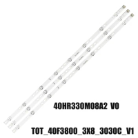 10 KIT LED Backlight Strips For TCL L40D2700B L40D2730B L40S4700FS 40f3800 TOT_40F3800_3X8_3030C_V1 Rulers Lanes 40HR330M08A2 V0