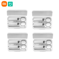 Original 5 in 1 Xiaomi Mijia 420 Stainless Steel Nail Clippers Pedicure Care Trimmer Portable Nail File with Anti-splash Storage