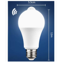 智慧感應燈(7W 白光(紅外線人體感應)