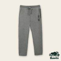 Roots男裝-城市旅者系列 1973雙面布休閒長褲-灰色