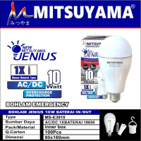 Bohlam Emergency Lampu Emergency LED 10 watt Mitsuyama