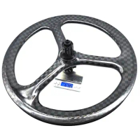 16inch 349 Fnhon Gust Folding Bike Parts Trispoke Carbon Rim 100/135mm Disc V Brake 3pokes Wheels Star-ratchet XD XDR Free Hubb