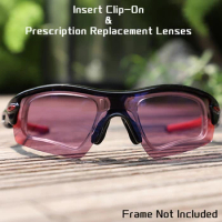 HDTAC Insert Clip-On Prescription Clip &amp; Custom Prescription Lenses for Oakley Radar Sunglasses
