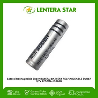 Baterai Rechargeable Suoer BATERAI BATTERY RECHARGEABLE SUOER 3,7V 4200MAH 18650 Gaxindo (6800 MaH)