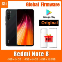 Xiaomi Redmi Note 8 Global Firmware Smartphone 6+128Gb 48Mp Android 11 Octa Core 4000mAh Battery Xiao Mi Note8 Mobile Phones
