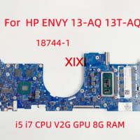 18744-1 For  HP ENVY 13-AQ 13T-AQ Laptop Motherboard with i5 i7 CPU V2G GPU 8G RAM 100% Fully tested