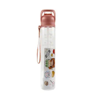 Water Bottle Kids Water Bottle Large Capacity Tea Coffee Cup Straw Water Cup Sports Water Bottle Plastic Cup Drinking Cup