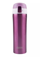 Oasis Oasis Stainless Steel Flip-Top Vacuum Flask Insulated Water Bottle 450ML - Blush