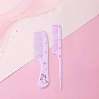 OEM SK-C1021 Sisir Anak Set Isi 2pcs Karakter Kartun Lucu / Sisir Rambut Gagang Plastik 2IN1 / Hair 