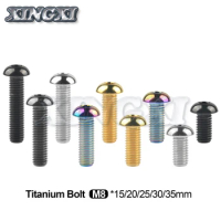 Xingxi 1PCS Titanium Bolt M8x15 20 25 30 35mm Allen Key Head Screws for Motor Bike Disc