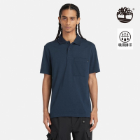 Timberland 男款深寶石藍 TimberCHILL TM 涼爽科技抗UV 短袖 Polo衫|A6427433