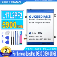 5900mAh GUKEEDIANZI Battery L17L2PF3 L17M2PF3 L17S2PF3 L17D2PF2 L17C2PF1 For Lenovo IdeaPad D330 D330-10IGL D330-10IGM
