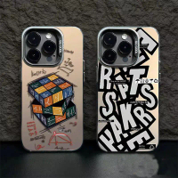 Casing Telepon Matematika Kubus Rubik Alfabet Bahasa Inggris Berlaku untuk Realme 5/5i/6i/C3 7 8 PRO