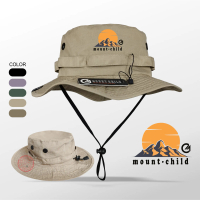 Topi Rimba Original Pria Wanita Topi gunung Camping Logo Mountchild kode 007 Nyaman Uniseks Berpori 