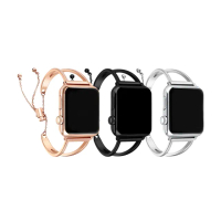 【DAYA】AppleWatch 專用錶帶 38/40/41mm 經典時尚V字鏤空金屬鍊帶