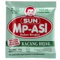 BLIAM Sun Mp-Asi Bubur Bayi Beras Merah dan Kacang Hijau 12 pcs x 20g/ SUN Mp ASI Bubur Bayi RENTENG