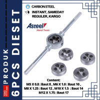 PROMO Set Die Alat Metrik Alat Pembuat Drat Metric Hand Die Set M5 - M12 Adjustable 6 PCS - Alat Die