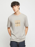 เสื้อยืดคอกลม Graffiti Logo สีเทา (KR A1 589RS)