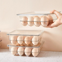 【Dagebeno荷生活】透明PET疊加型保鮮蛋盒 廚房整理專家立式雞蛋盒(12格款3入)