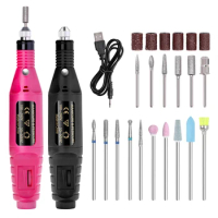 HALAIMAN Professional Nail Drill Pen Electric Nail File Kit For Acrylic Gel Nails Manicure Pedicure Tools Nail Drill Machine